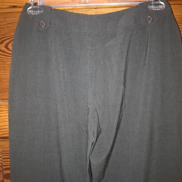 Larry Levine Gray Dress Pants Stretch 8 - Picture 5 of 6